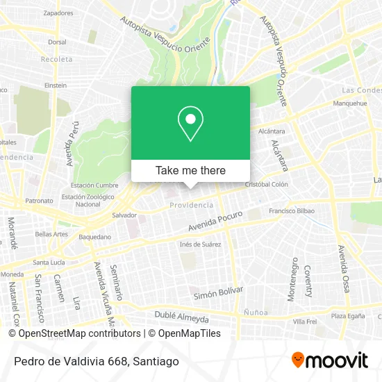 Pedro de Valdivia 668 map