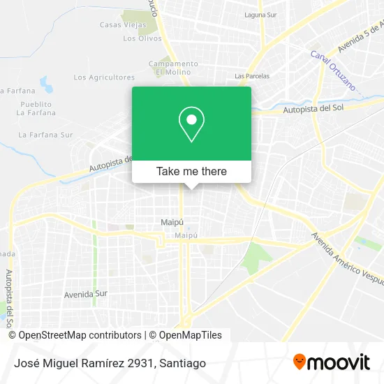 José Miguel Ramírez 2931 map