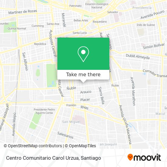 Centro Comunitario Carol Urzua map