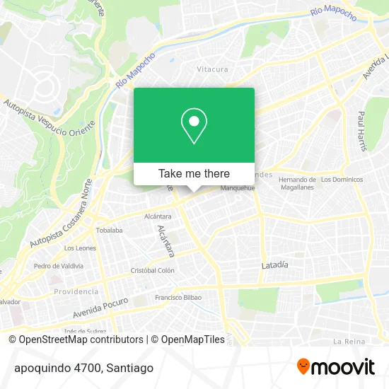 apoquindo 4700 map