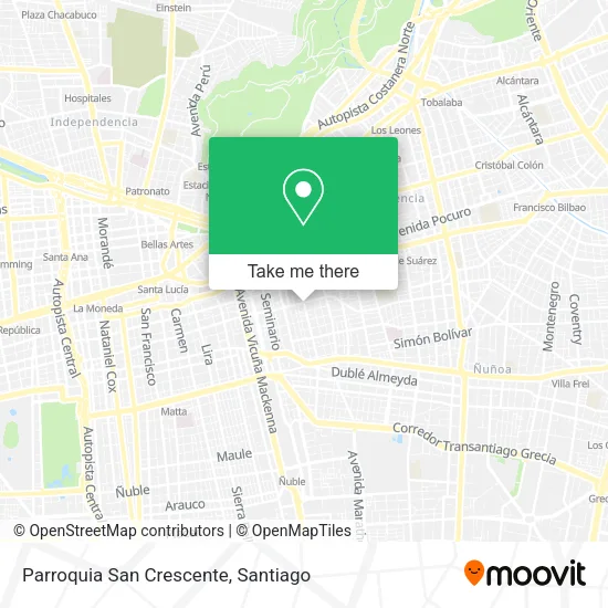 Parroquia San Crescente map