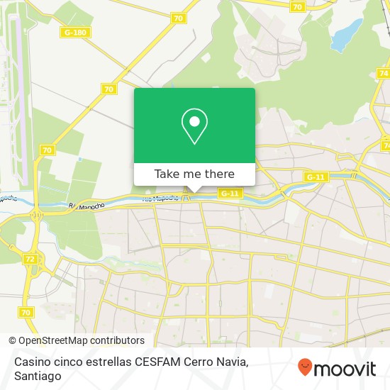 Casino cinco estrellas CESFAM Cerro Navia map