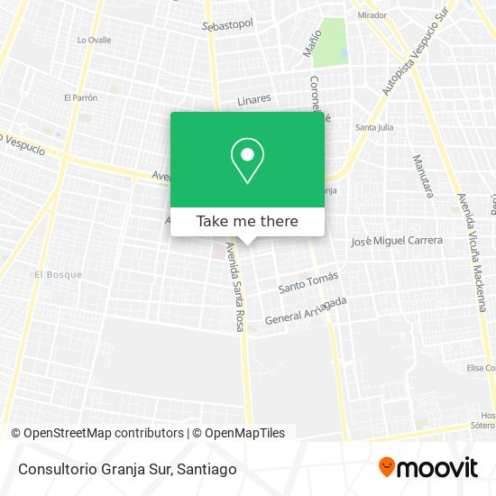 Mapa de Consultorio Granja Sur