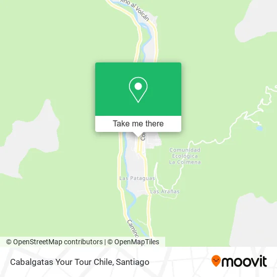 Cabalgatas Your Tour Chile map