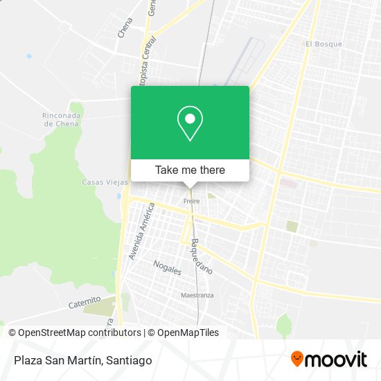 Plaza San Martín map