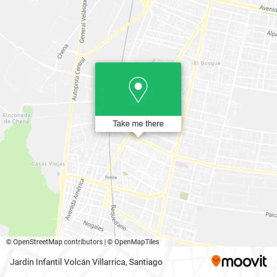 Jardin Infantil Volcán Villarrica map