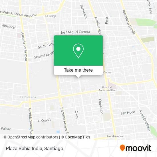 Mapa de Plaza Bahía India