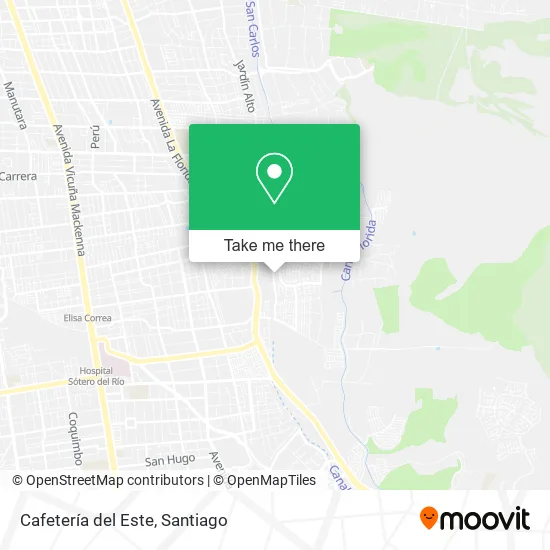 Cafetería del Este map