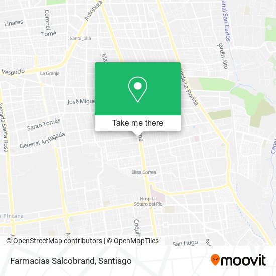 Farmacias Salcobrand map