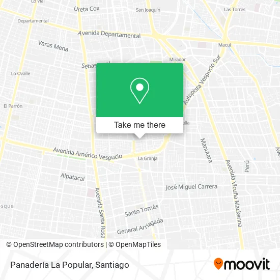 Panadería La Popular map