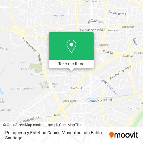 Peluqueria y Estética Canina Mascotas con Estilo map