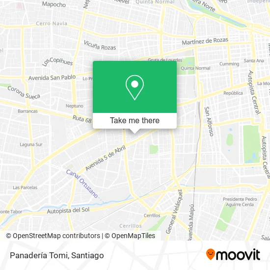 Panadería Tomi map
