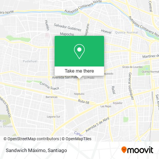 Sandwich Máximo map