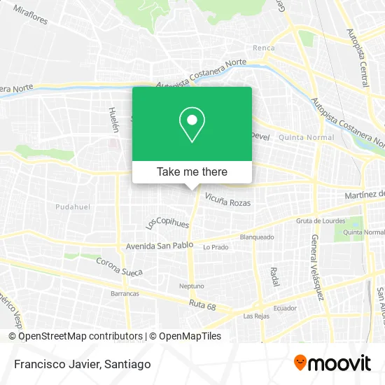 Francisco Javier map