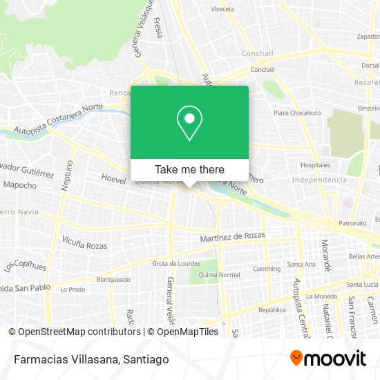 Farmacias Villasana map