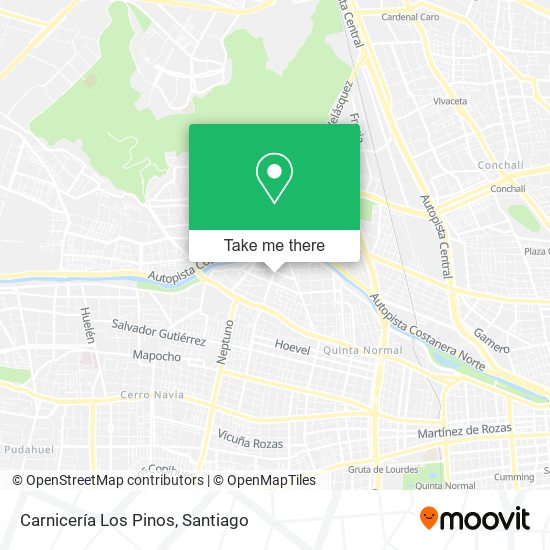 Mapa de Carnicería Los Pinos