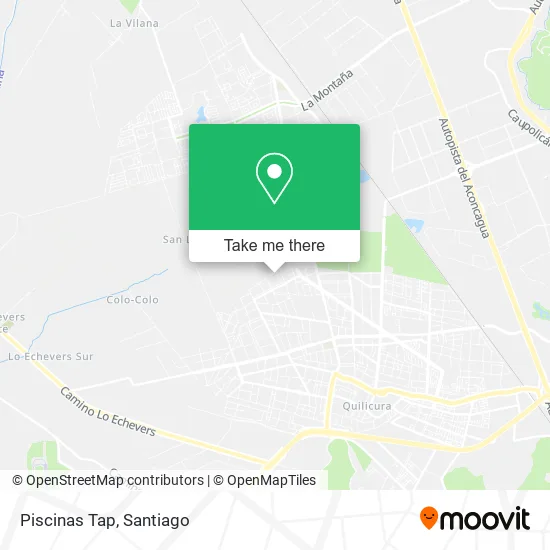 Piscinas Tap map