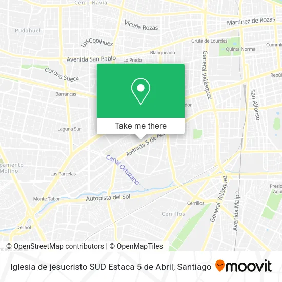 Iglesia de jesucristo SUD Estaca  5 de Abril map
