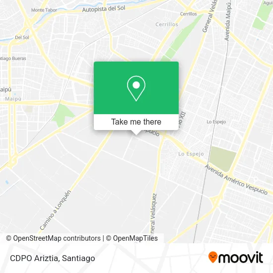 Mapa de CDPO Ariztia