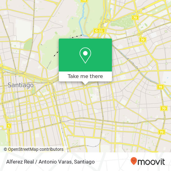 Alferez Real / Antonio Varas map