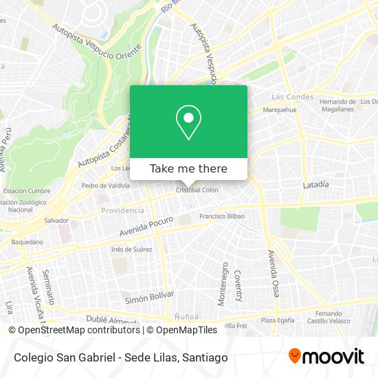 Colegio San Gabriel - Sede Lilas map