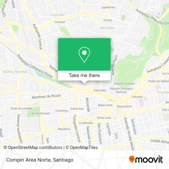 Compin Area Norte map
