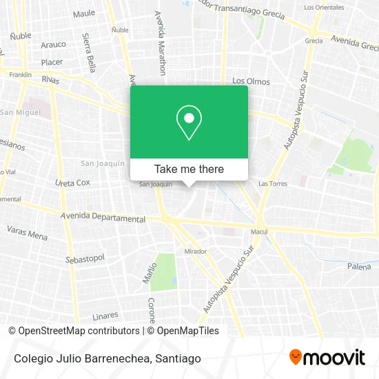 Colegio Julio Barrenechea map