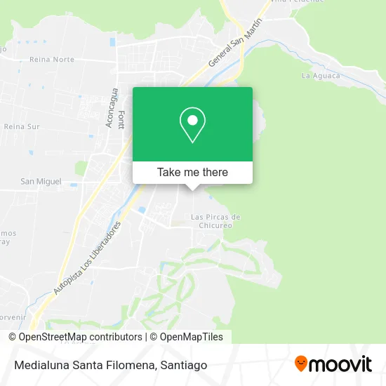 Medialuna Santa Filomena map