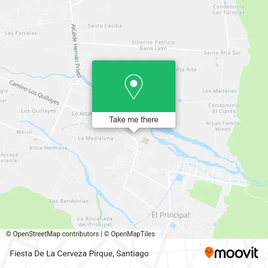Fiesta De La Cerveza Pirque map