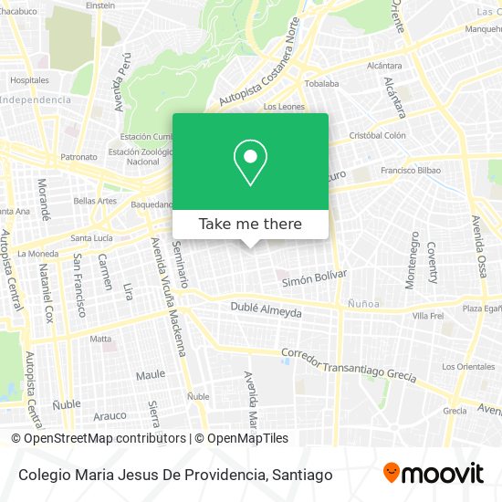 Colegio Maria Jesus De Providencia map