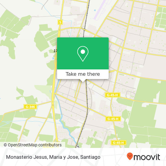 Monasterio Jesus, Maria y Jose map