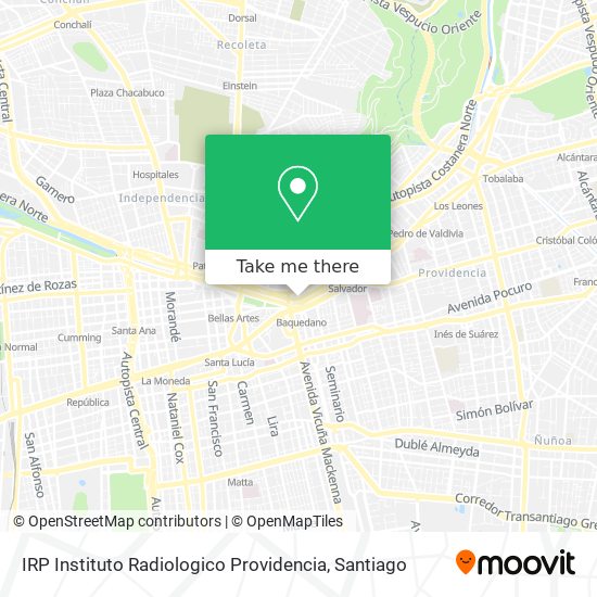 IRP Instituto Radiologico Providencia map