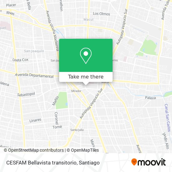 CESFAM Bellavista transitorio map