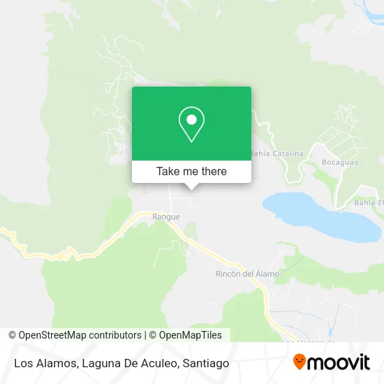 Los Alamos, Laguna De Aculeo map