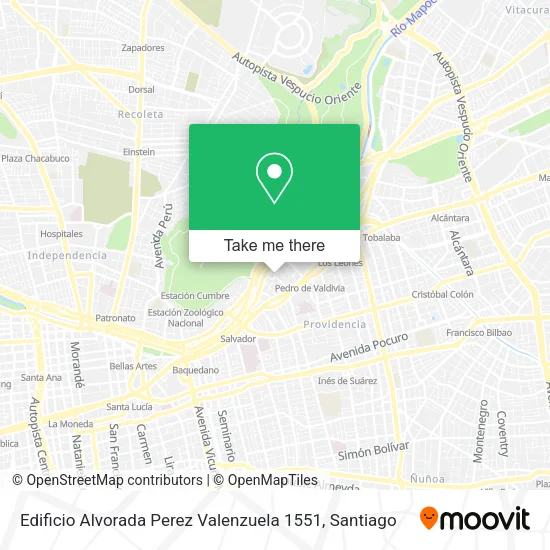 Edificio Alvorada Perez Valenzuela 1551 map