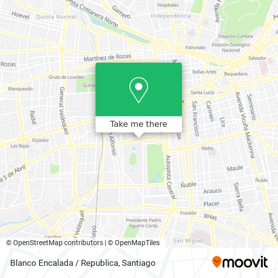 Blanco Encalada / Republica map