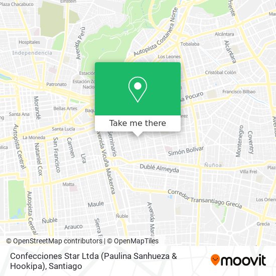 Mapa de Confecciones Star Ltda (Paulina Sanhueza & Hookipa)