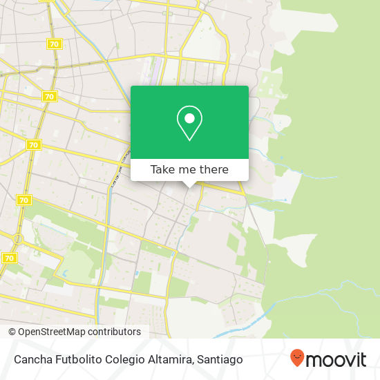 Cancha Futbolito Colegio Altamira map