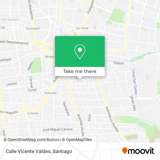 Calle Vicente Valdes map