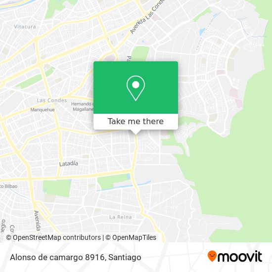 Alonso de camargo 8916 map