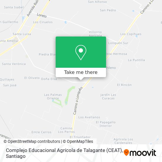 Mapa de Complejo Educacional Agrícola de Talagante (CEAT)