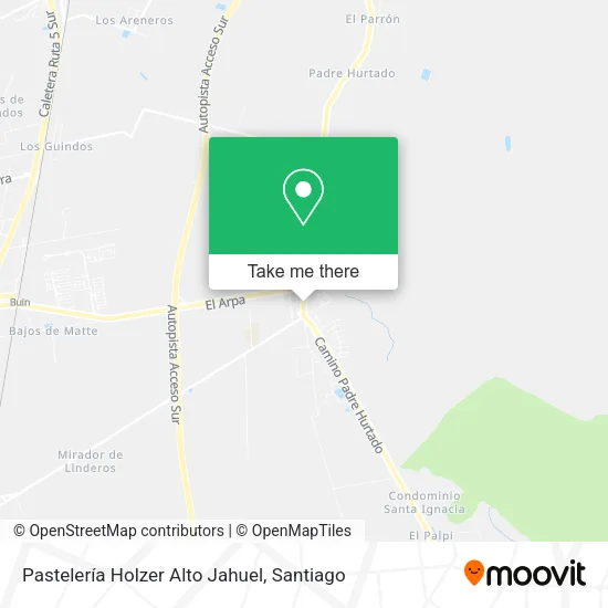 Pastelería Holzer Alto Jahuel map
