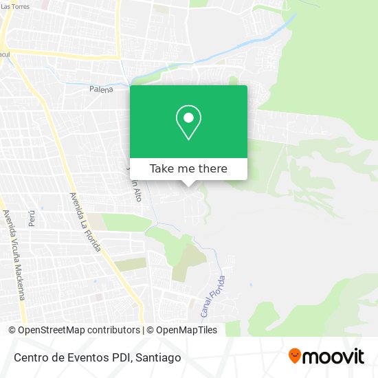Mapa de Centro de Eventos PDI