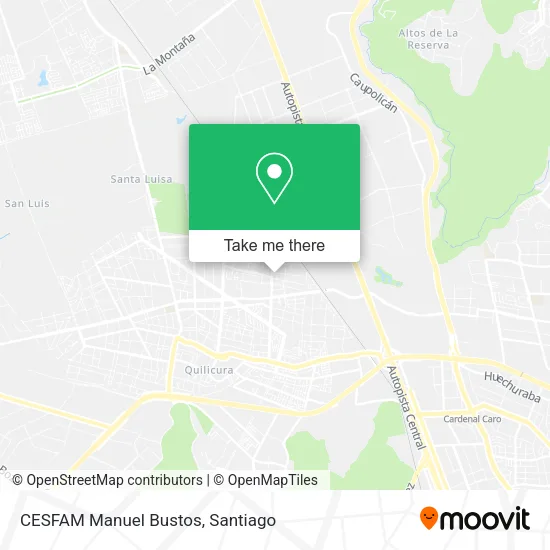 CESFAM Manuel Bustos map