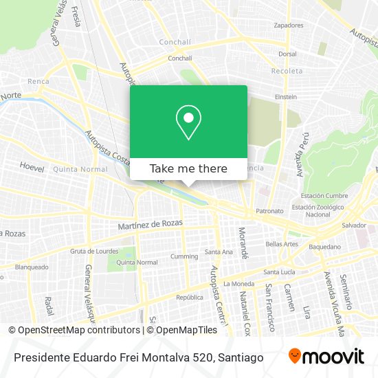 Presidente Eduardo Frei Montalva 520 map