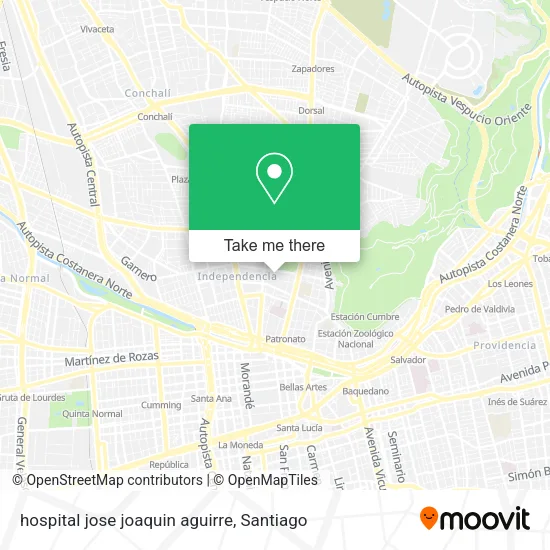 hospital jose joaquin aguirre map