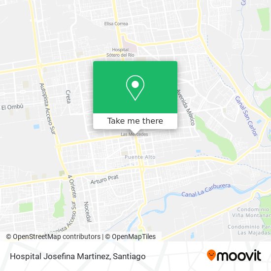 Mapa de Hospital Josefina Martinez