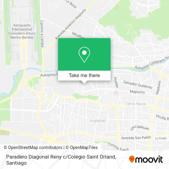 Paradero Diagonal Reny c / Colegio Saint Orland map