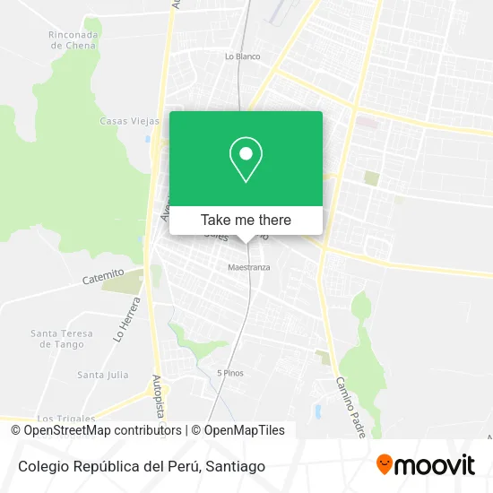 Colegio República del Perú map