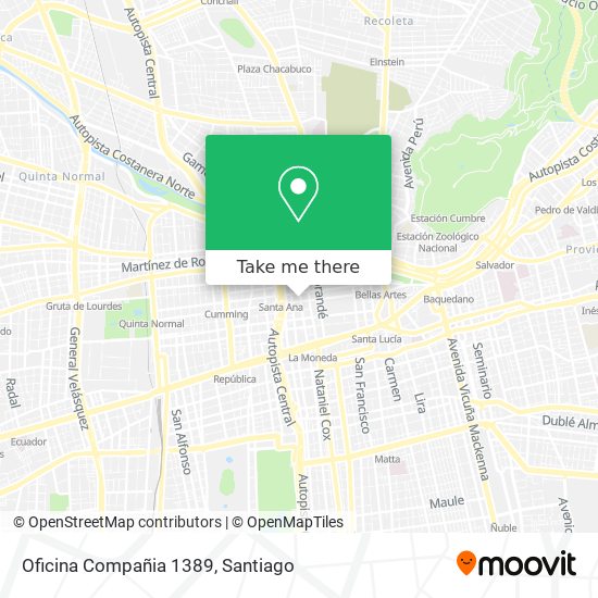 Oficina Compañia 1389 map